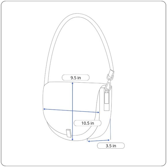 Nine West Women's Crossbody Blue and Tan Meduim Shoulder Bag - Picture 14 of 14